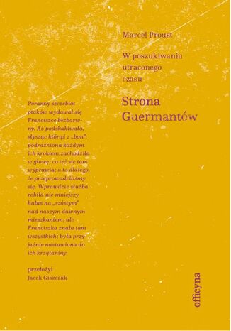 Okładka: Strona Guermantów