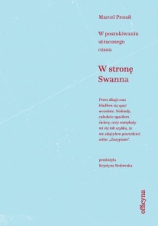 Okładka: W stronę Swanna