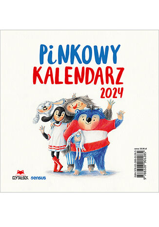 Pinkowy kalendarz 2024 Urszula Młodnicka, Agnieszka Waligóra - okładka książki