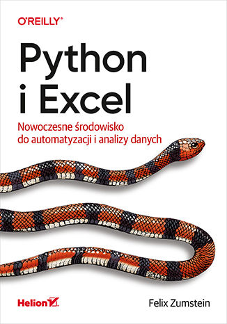 Okładka:Python i Excel. Nowoczesne środowisko do automatyzacji i analizy danych 