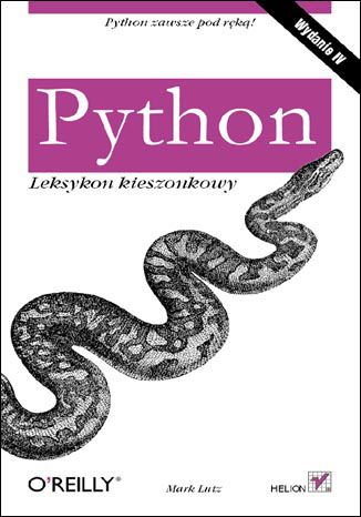 Okładka:Python. Leksykon kieszonkowy. Wydanie IV 