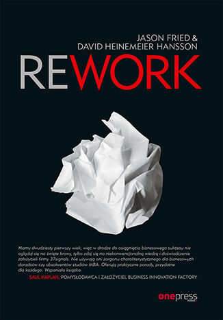 Rework Jason Fried, David Heinemeier Hansson - okadka ebooka