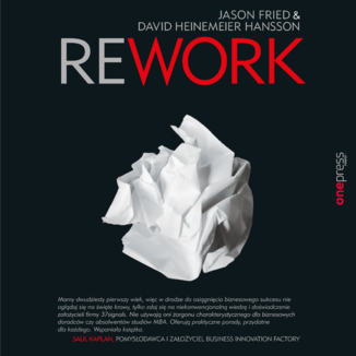 Rework Jason Fried, David Heinemeier Hansson - okadka audiobooka MP3