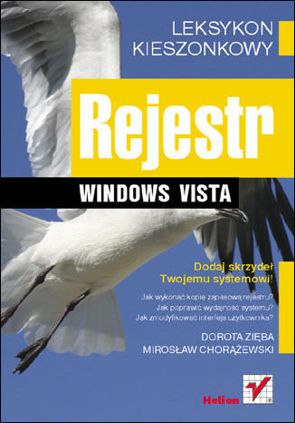 Rejestr Windows Vista. Leksykon kieszonkowy Mirosław Chorążewski, Dorota Zięba - okładka audiobooks CD