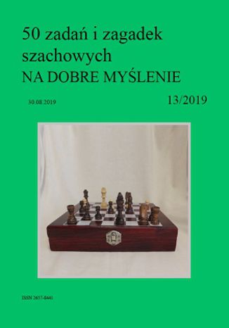50 zadań i zagadek szachowych NA DOBRE MYŚLENIE 13/2019 Artur Bieliński - okładka audiobooks CD