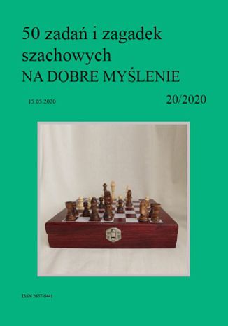 50 zadań i zagadek szachowych NA DOBRE MYŚLENIE 20/2020 Artur Bieliński - okładka audiobooks CD