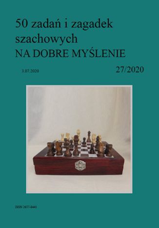 50 zadań i zagadek szachowych NA DOBRE MYŚLENIE 27/2020 Artur Bieliński - okładka audiobooks CD