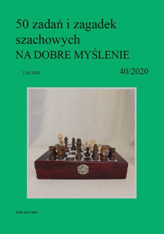50 zadań i zagadek szachowych NA DOBRE MYŚLENIE 40/2020 Artur Bieliński - okładka audiobooks CD