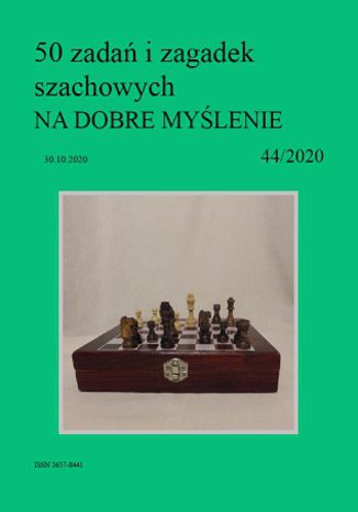 50 zadań i zagadek szachowych NA DOBRE MYŚLENIE 44/2020 Artur Bieliński - okładka ebooka
