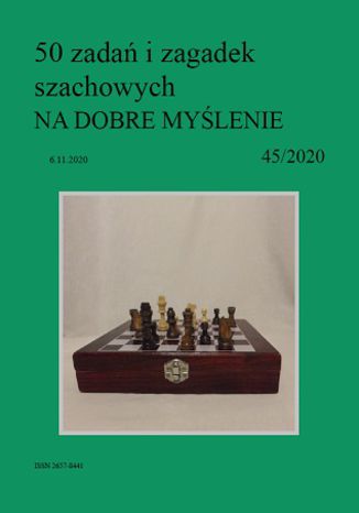 50 zadań i zagadek szachowych NA DOBRE MYŚLENIE 45/2020 Artur Bieliński - okładka audiobooka MP3