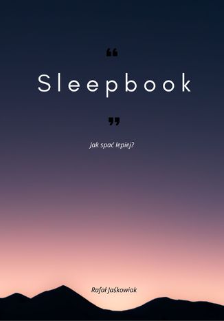 Sleepbook Rafa Jakowiak - okadka ebooka