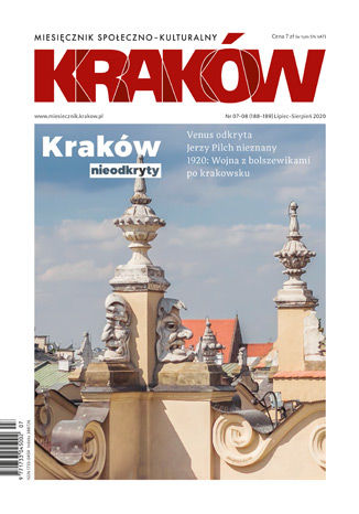 Okładka:Miesięcznik Kraków, lipiec-sierpień 2020 