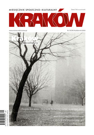 Okładka:Miesięcznik Kraków, październik 2020 