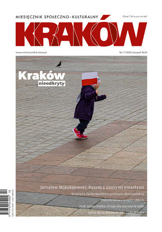 Okładka:Miesięcznik Kraków, listopad 2020 