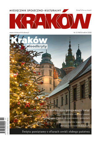 Okładka:Miesięcznik Kraków, grudzień 2020 