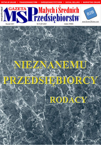Gazeta MSP stycze 2021 Tomasz Peplak - okadka audiobooks CD