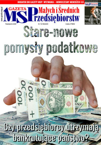 Gazeta MSP padziernik 2020 Tomasz Peplak - okadka ksiki