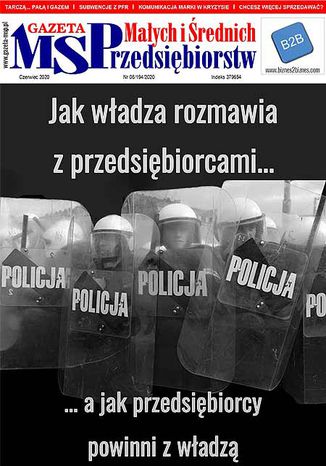Gazeta MSP czerwiec 2020 Tomasz Peplak - okadka ksiki
