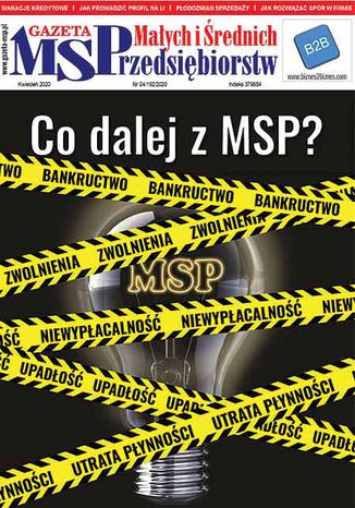 Gazeta MSP kwiecie 2020 Tomasz Peplak - okadka audiobooka MP3