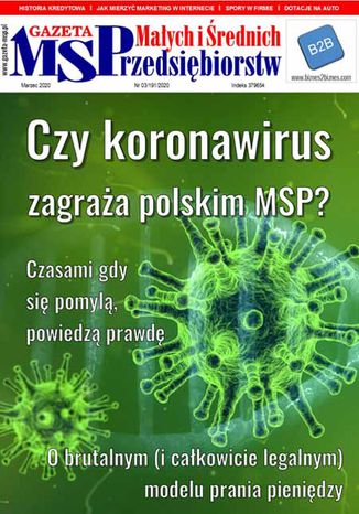 Gazeta MSP marzec 2020 Tomasz Peplak - okadka ebooka