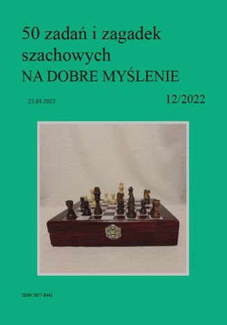 50 zadań i zagadek szachowych NA DOBRE MYŚLENIE 12/2022 Artur Bieliński - okładka audiobooks CD