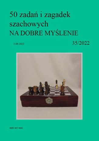 50 zadań i zagadek szachowych NA DOBRE MYŚLENIE 35/2022 Artur Bieliński - okładka audiobooks CD