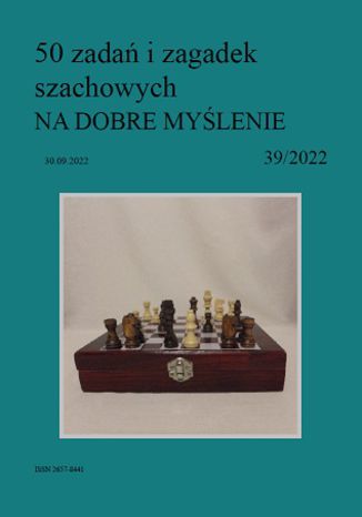 50 zadań i zagadek szachowych NA DOBRE MYŚLENIE 39/2022 Artur Bieliński - okładka audiobooks CD