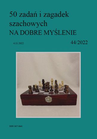 50 zadań i zagadek szachowych NA DOBRE MYŚLENIE 44/2022 Artur Bieliński - okładka audiobooks CD