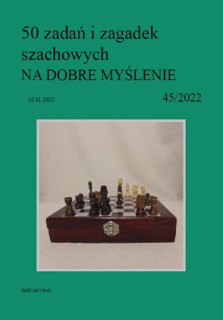 50 zadań i zagadek szachowych NA DOBRE MYŚLENIE 45/2022 Artur Bieliński - okładka audiobooks CD