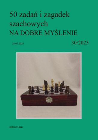 50 zadań i zagadek szachowych NA DOBRE MYŚLENIE 30/2023 Artur Bieliński - okładka audiobooks CD