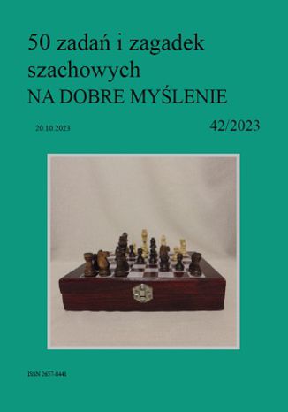 50 zadań i zagadek szachowych NA DOBRE MYŚLENIE 42/2023 Artur Bieliński - okładka audiobooks CD