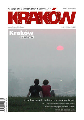 Okładka:Miesięcznik Kraków, czerwiec 2021 