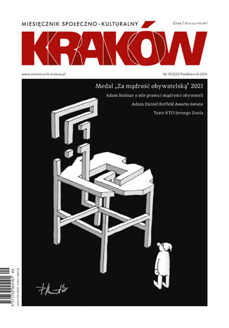 Okładka: Miesięcznik Kraków, październik 2021