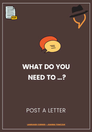 What do you need to... post a letter? Joanna Tomczuk - okadka audiobooks CD