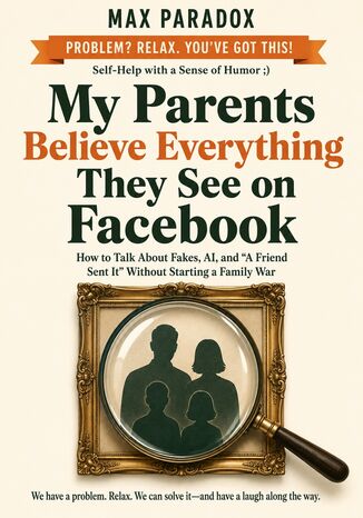 Okładka: My Parents Believe Everything They See on Facebook - How to Talk About Fakes, AI, and “A Friend Sent It" Without Starting a Family War