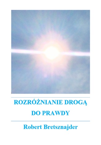 Okładka: Rozróżnianie drogą do prawdy