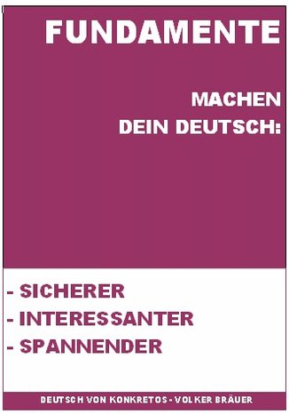 Fundamente für Deutsch Jürgen Volker Bräuer  - okładka książki