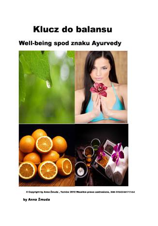 Okładka: Klucz do balansu. Well - being spod znaku Ayurvedy