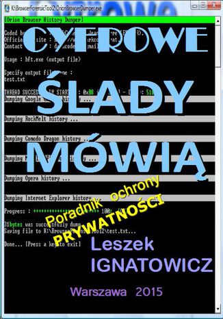 Okładka: Cyfrowe ślady mówią. Poradnik ochrony prywatności
