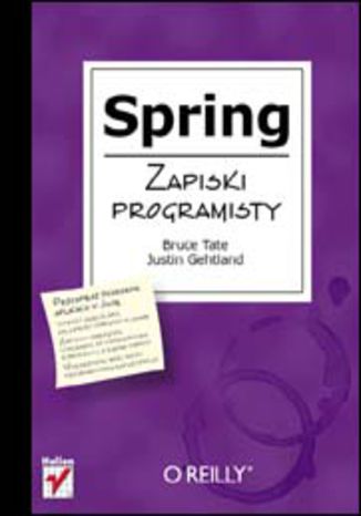 Spring. Zapiski programisty Bruce A. Tate, Justin Gehtland - okładka audiobooks CD