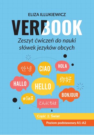 Okładka: Verbook. Zeszyt ćwiczeń do nauki słówek języków obcych. Część 2. Świat