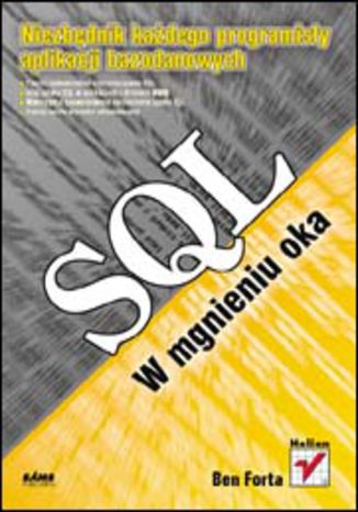 SQL w mgnieniu oka Ben Forta - okładka książki