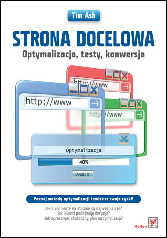 Okładka książki/ebooka Strona docelowa. Optymalizacja, testy, konwersja