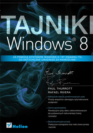Okładka książki Tajniki Windows 8