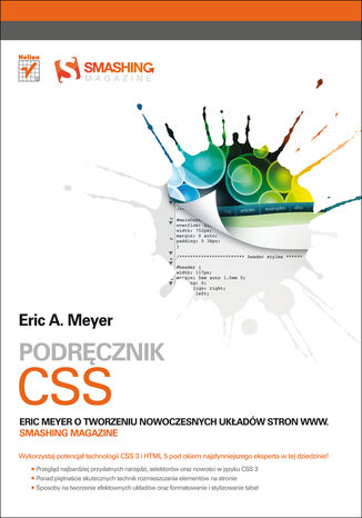 Okładka:Podręcznik CSS. Eric Meyer o tworzeniu nowoczesnych układów stron WWW. Smashing Magazine 