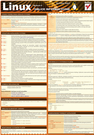 Tablice informatyczne. Linux. Wydanie II Radosław Sokół - okładka książki