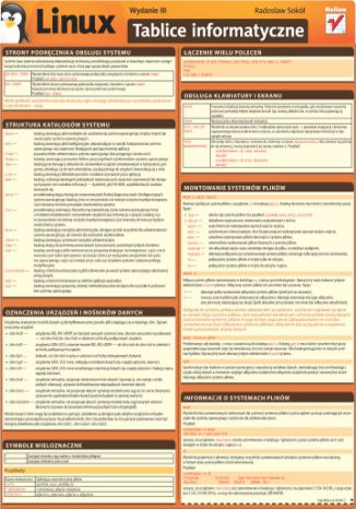 Okładka książki/ebooka Tablice informatyczne. Linux. Wydanie III