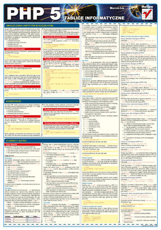 Okładka książki/ebooka Tablice informatyczne. PHP 5