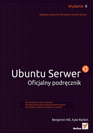 Okładka książki Ubuntu Serwer. Oficjalny podręcznik. Wydanie II