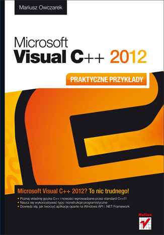 Okładka:Microsoft Visual C++ 2012. Praktyczne przykłady 
